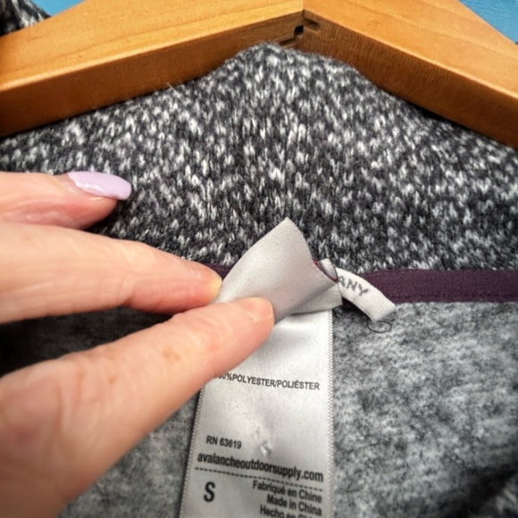 Avalanche Sweater Womens Small black/Grey Mock Neck Pullover Ladies - Picture 5 of 7